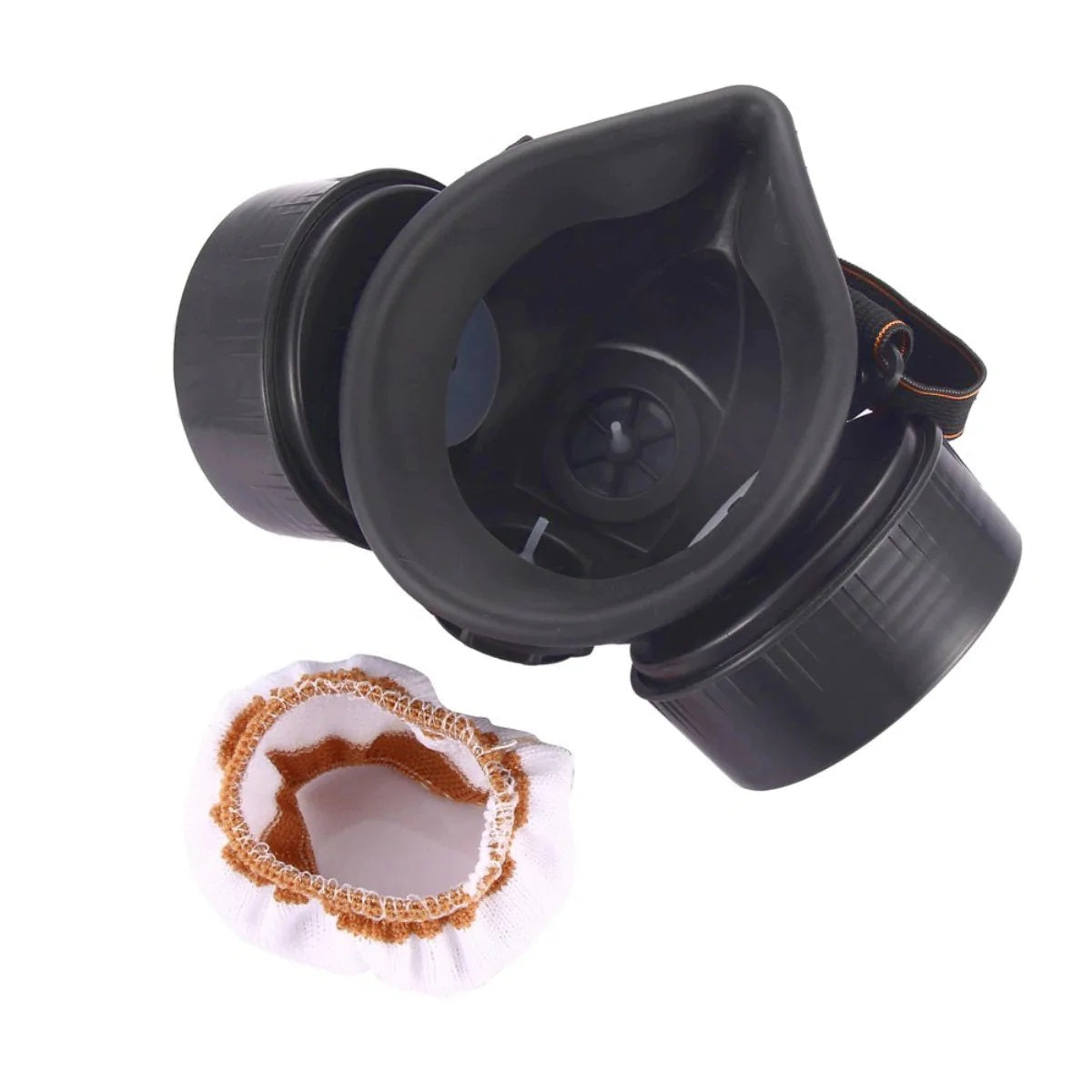 Set Ochelari de Protectie si Masca cu 2 Filtre Carbon Activ - Protectie Profesionala Vopsea si Vapori Chimici