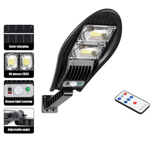 SET 5x Lampa Stradala 1200W, Incarcare Solara