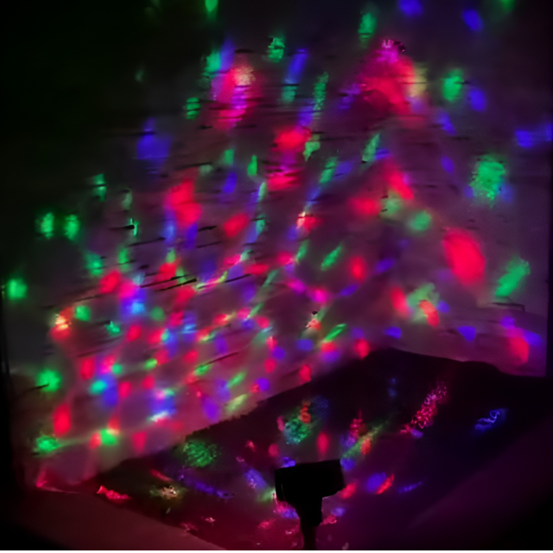 Proiector LED Solar RGB Rotativ pentru Exterior - Iluminare Decorativa Gradina