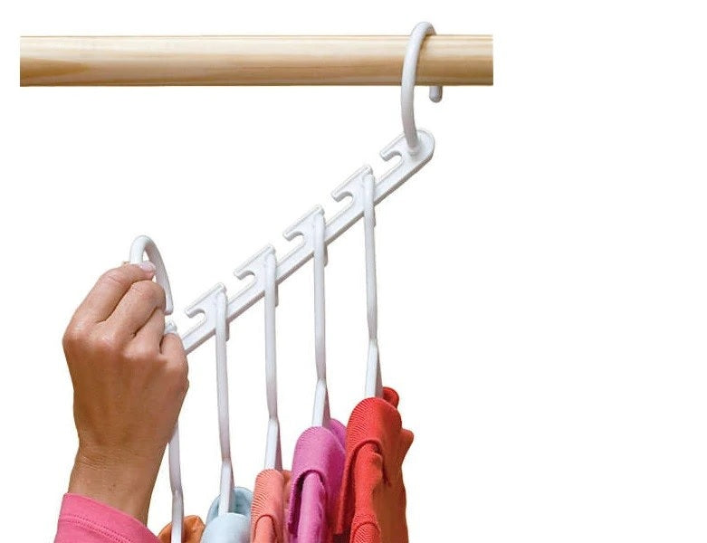 Set 8 Suporturi Organizatoare pentru 40 Umerase - Tripleaza Spatiul din Dulap