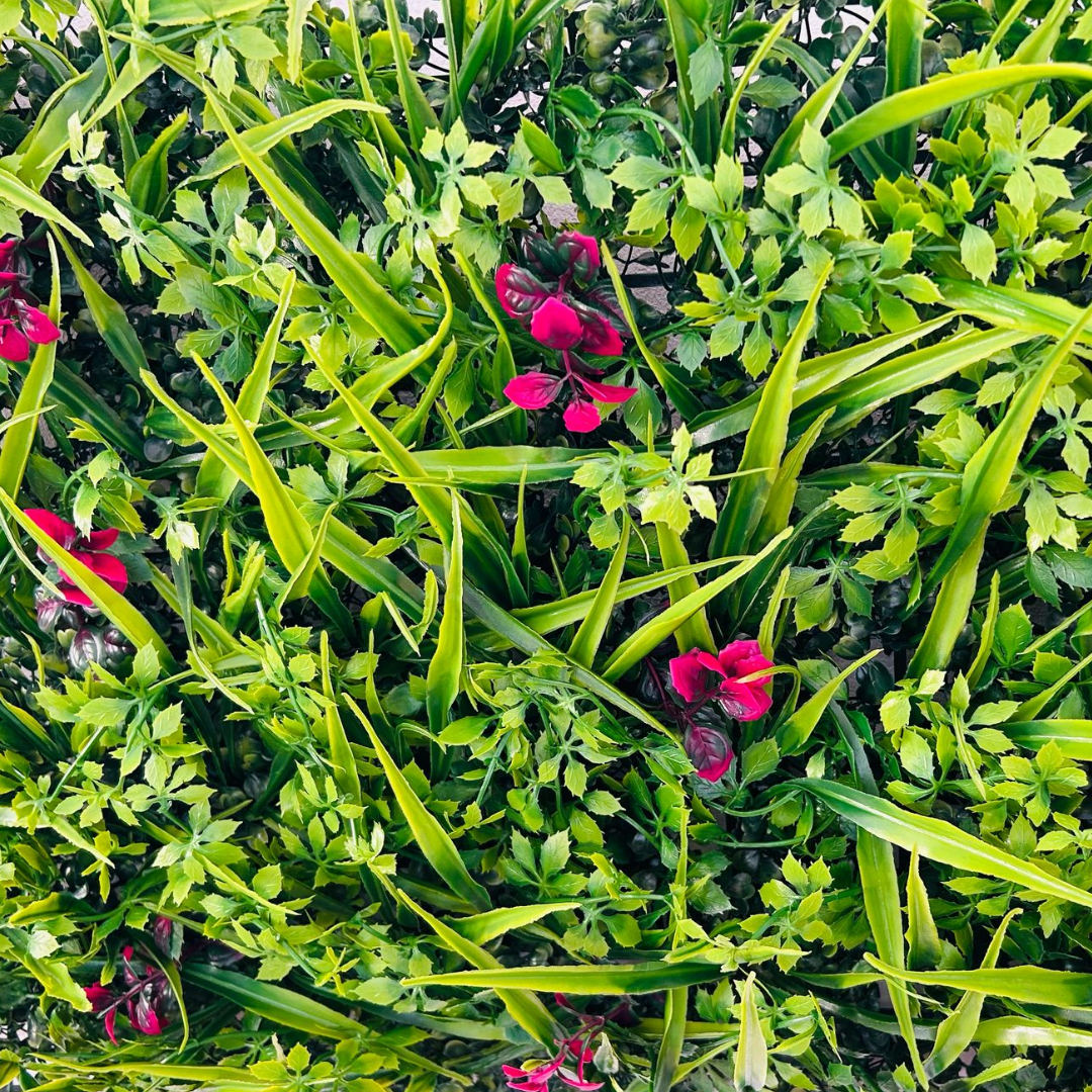Panou Decorativ Plante Artificiale pentru Perete 40x60cm - Verde Natural
