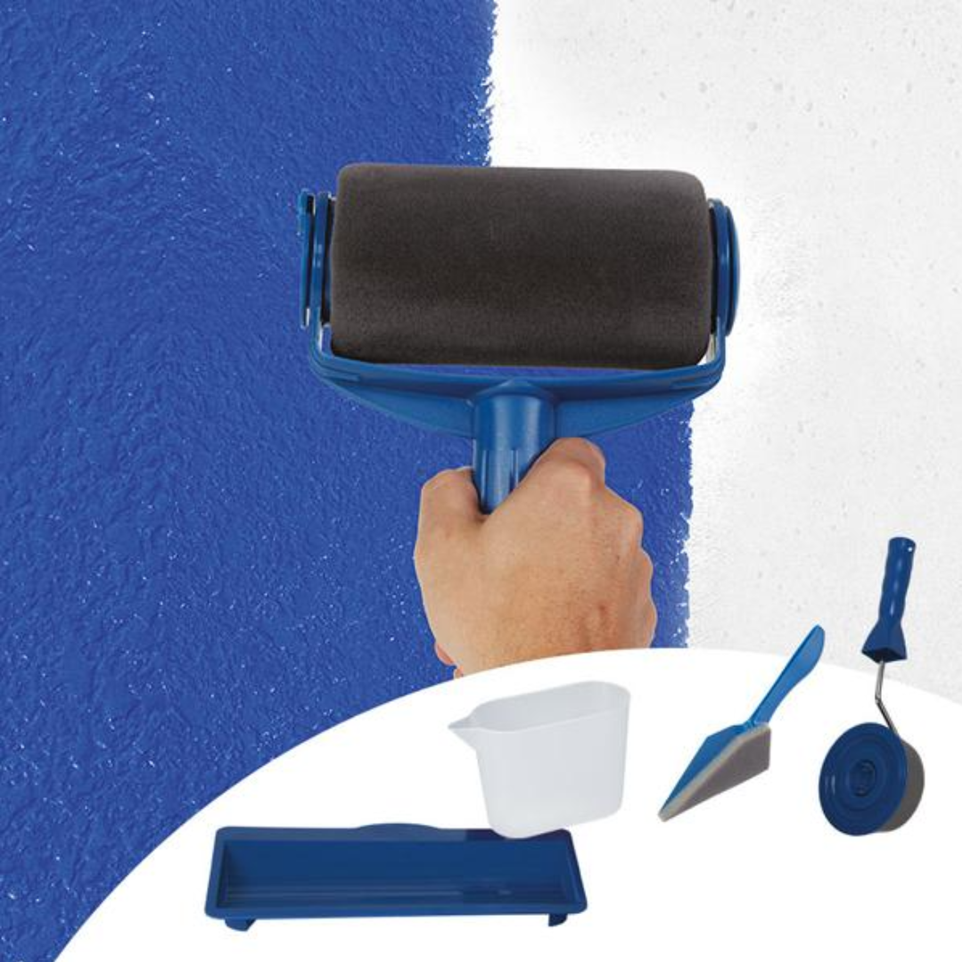 Pachet 1+1 Set Trafalet cu Rezervor si Accesorii pentru Vopsit - Rola, Spatula si Tava - 11