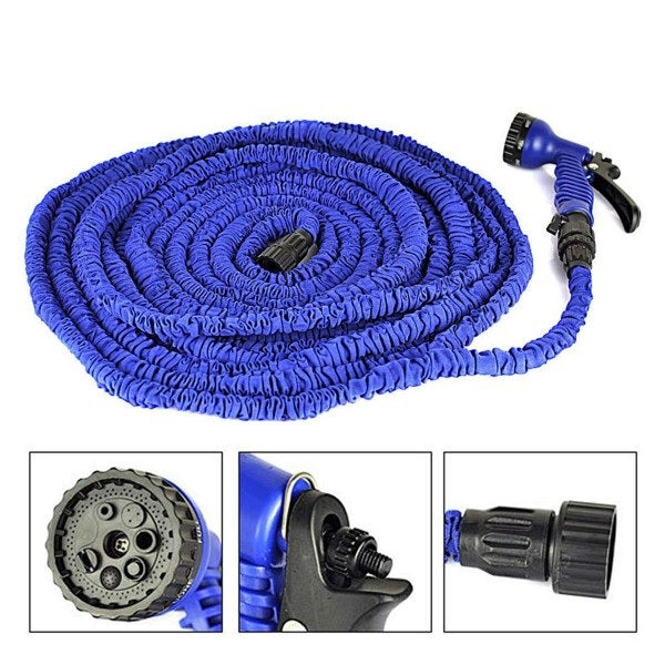 Set 1+1 Furtun extensibil de gradina 45 m + Aparat de stropit, Ultra usoare si Flexibile