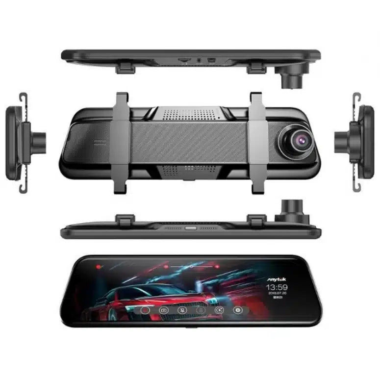 CAMERA AUTO VIDEO PREMIUM TIP OGLINDA DUBLA FULL HD, ECRAN TOUCHSCREEN 10” 12MP UNGHI 170 GRADE