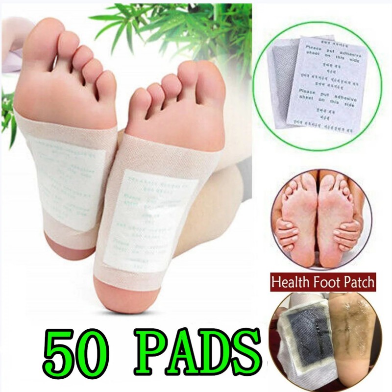 Set 5 Cutii Plasturi Detoxifiere Kinoki - Eliminare Toxine Naturala prin Talpi