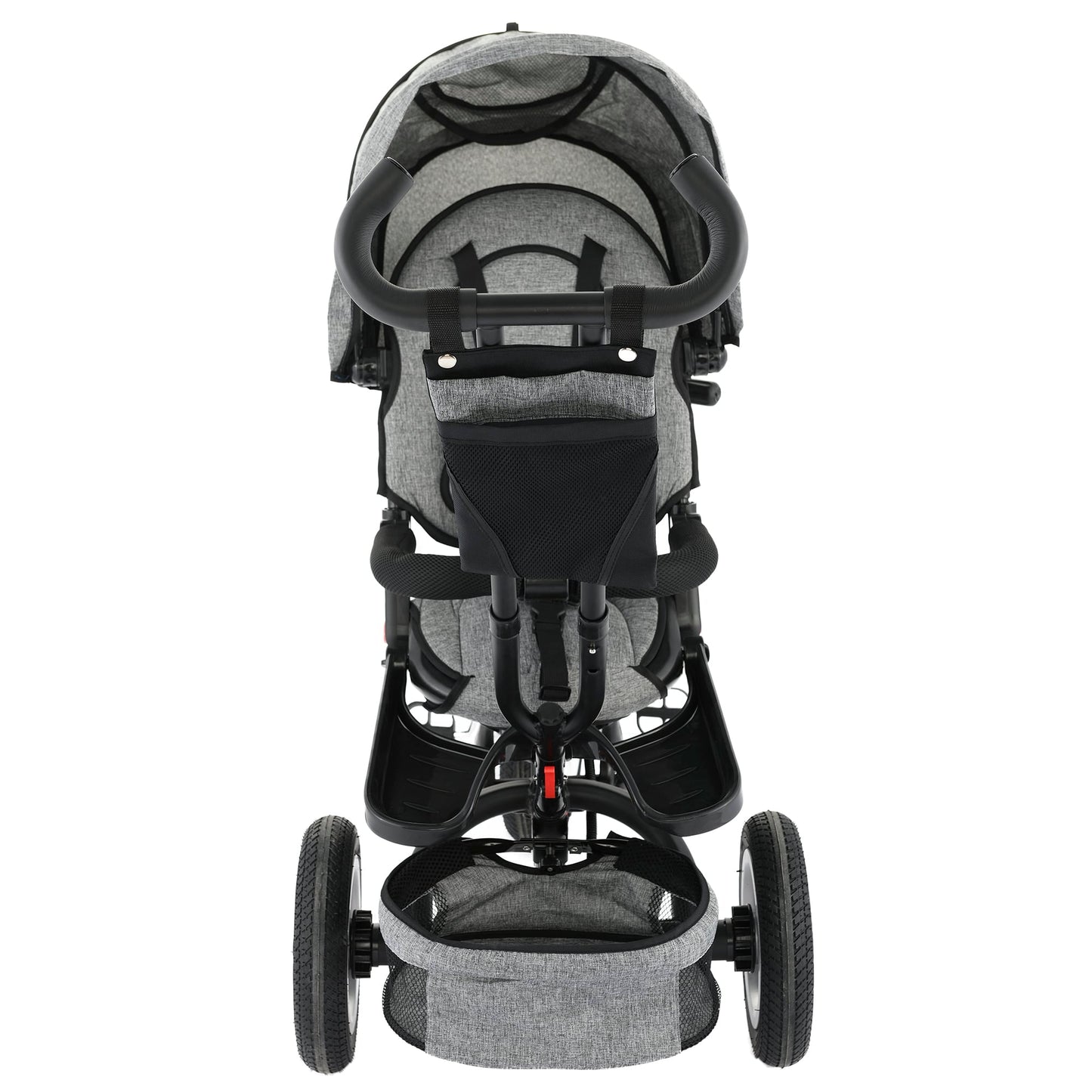 Tricicleta 4 in 1 rotativa cu pozitie de somn Little Bird Grii