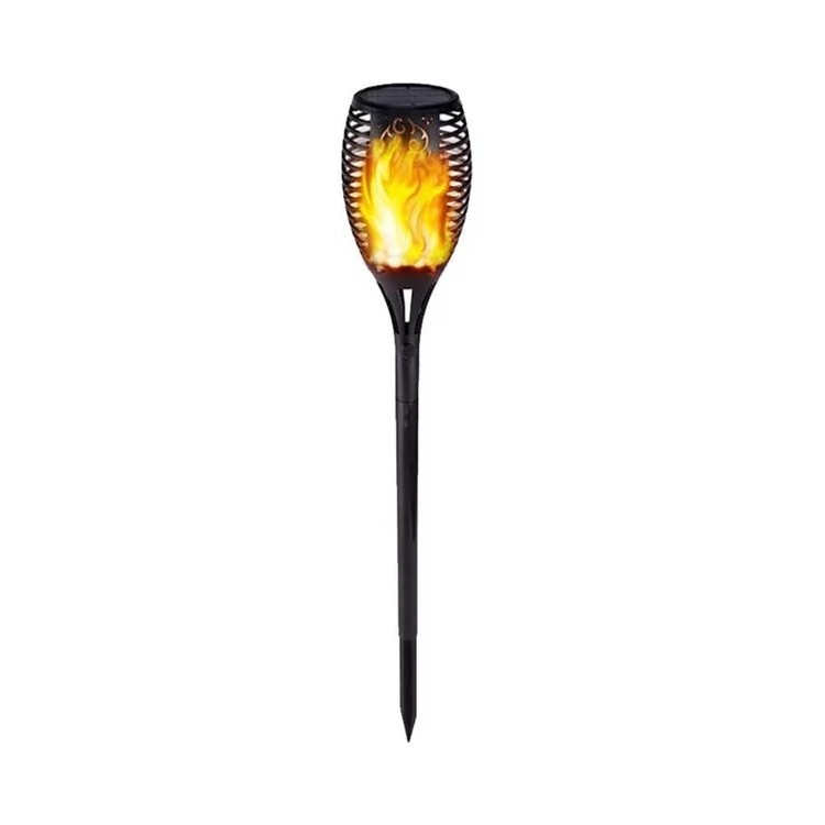 lampa solara tip torta cu effect flacara 51 cm