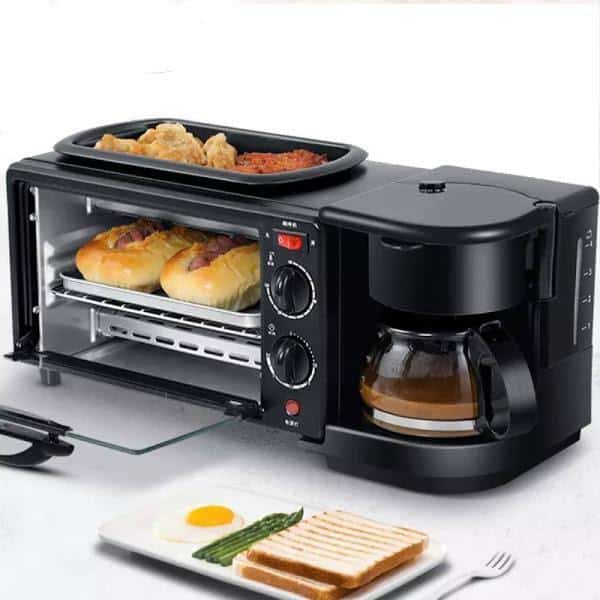 Aparat multifunctional 3 in 1 mic dejun, capac inclus, cuptor, gratar, filtru cafea