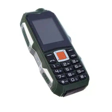 Telefon mobil militar H628, 2800 mAh, Dual SIM, FM radio, lanterna, verde-gri