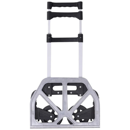 Carucior Pliabil pentru Cumparaturi cu Platforma si Maner Extensibil - Capacitate 70kg