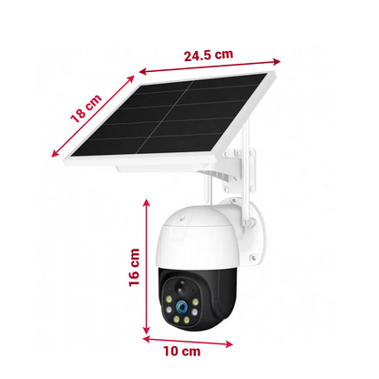 Camera Supraveghere Solara 4G SIM, 5MP Full HD, Zoom 10X, Panou Solar 9W, IP66 - 13