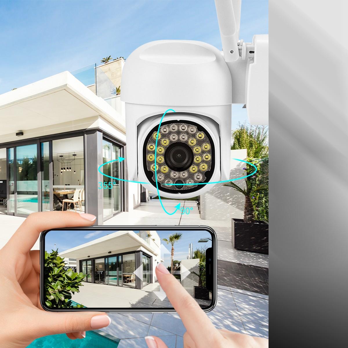 Camera de Supraveghere WiFi Exterior Full HD - Senzor Miscare, Vedere Nocturna, Rezistenta la Intemperii - 8