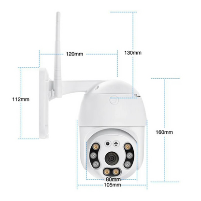 Camera Supraveghere WiFi Exterioara 1080P Full HD - Rotativa cu Viziune Nocturna si Audio Bidirentional - 7