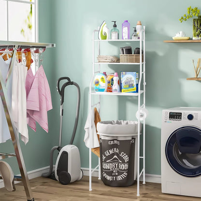 Etajera Baie cu 3 Rafturi pentru Masina de Spalat - Organizator Spatiu Premium