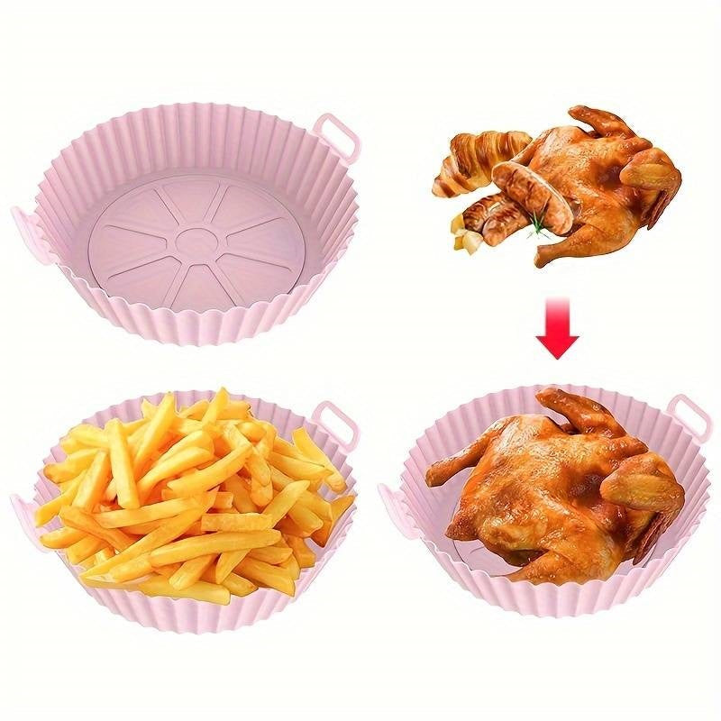 Farfurie Silicon Reutilizabila pentru Friteuza cu Aer Cald - Inlocuitor Ecologic pentru Hartia de Copt