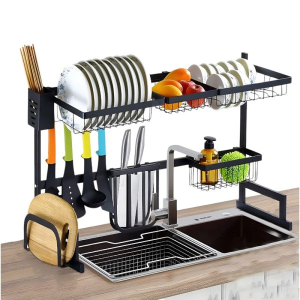 Suport Scurgator Vase Peste Chiuveta 85cm - Economisire Spatiu si Organizare Bucatarie