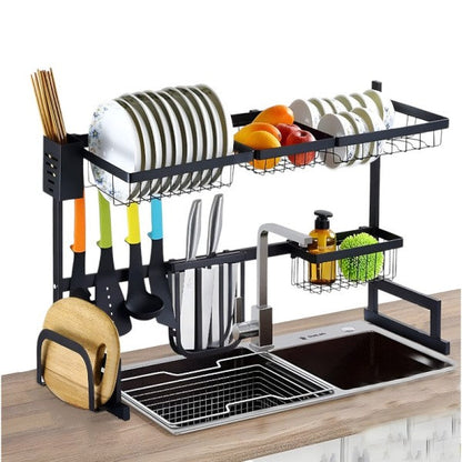 Suport Scurgator Vase Peste Chiuveta 85cm - Economisire Spatiu si Organizare Bucatarie