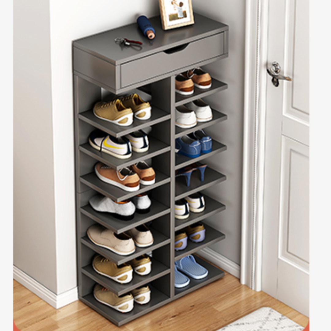 Pantofar cu 7 Etaje, Design Elegant, Gri - Organizare Optima Incaltaminte
