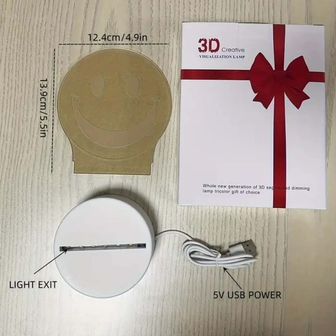 Lampa de Veghe LED Personalizata cu Tabla Refolosibila - Perfect pentru Notite si Mesaje - 7