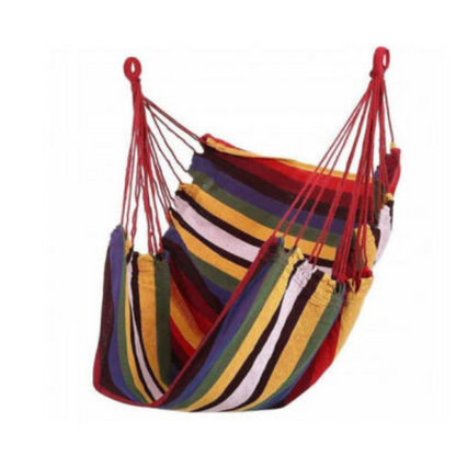 Hamac suspendat tip scaun multicolor - Material confortabil, capacitate 100kg, dimensiuni 100x120cm