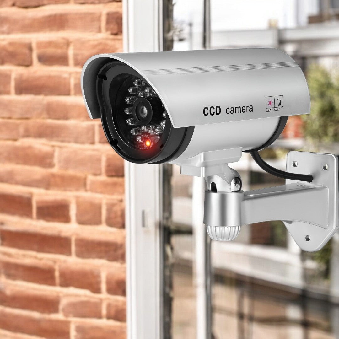 Camera de Supraveghere Falsa cu LED si Baterii - Protectie Vizibila pentru Casa si Afacerea Ta - 10
