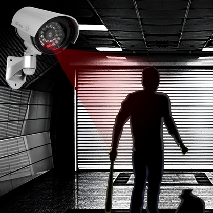 Camera de Supraveghere Falsa cu LED si Baterii - Protectie Vizibila pentru Casa si Afacerea Ta - 8
