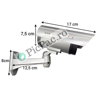 Camera de Supraveghere Falsa cu LED si Baterii - Protectie Vizibila pentru Casa si Afacerea Ta - 13