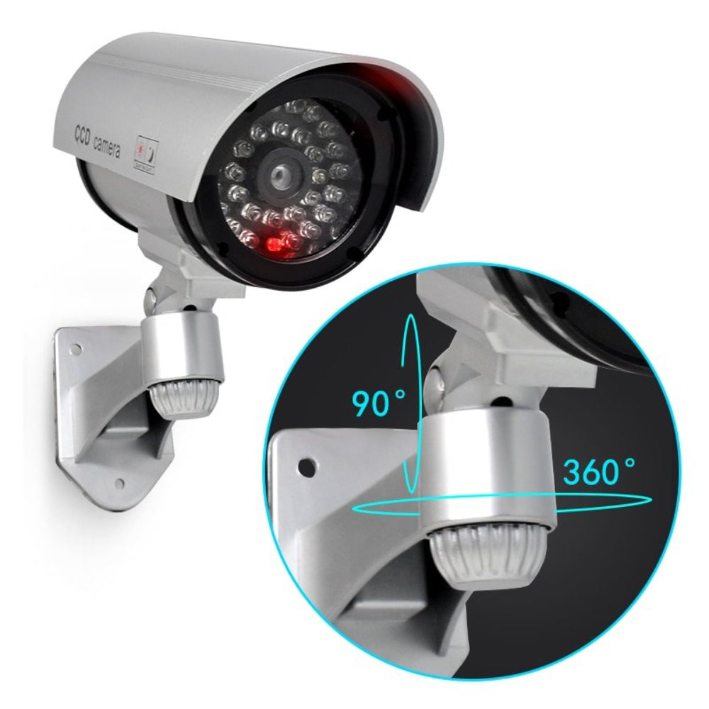 Camera de Supraveghere Falsa cu LED si Baterii - Protectie Vizibila pentru Casa si Afacerea Ta - 12