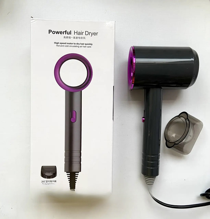 Uscator de Par Profesional cu Tehnologie Ionica - 3 Trepte de Putere si Design Compact