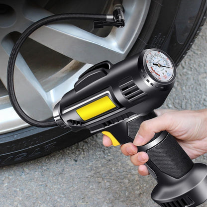 Compresor Auto Electric 72W - Pompa Aer Portabila 18L/min cu Manometru, 10 Bar
