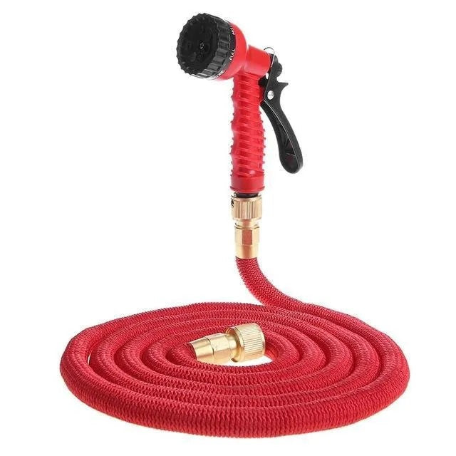 Furtun Extensibil de Gradina 50m cu Pistolet de Stropit - Material Expandabil Rezistent