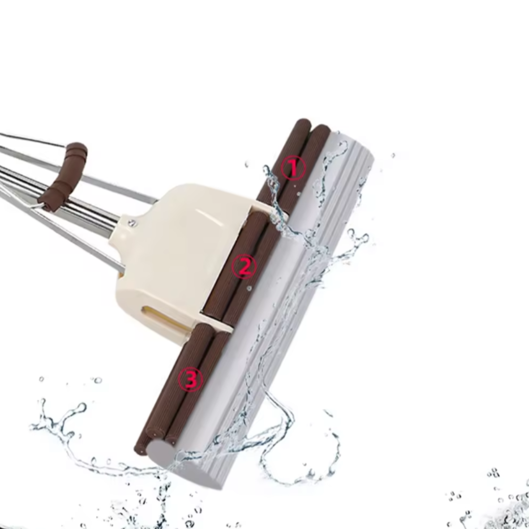 Mop PVA cu Maner de Stoarcere - Absorbtie Eficienta si Control Perfect al Umiditatii - 16