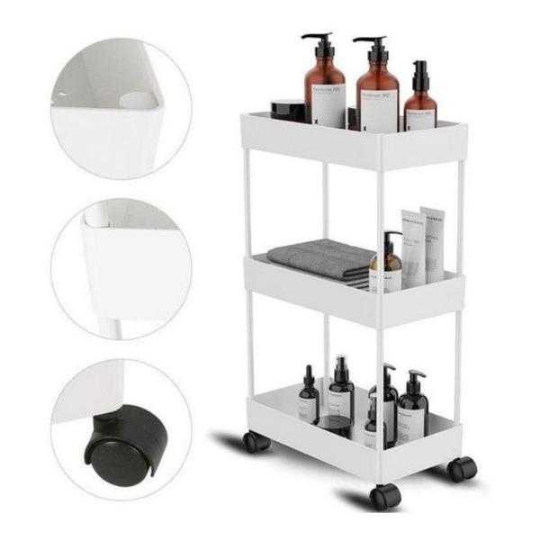 Etajera universala cu 3 rafturi pentru depozitare - Design compact si rezistent