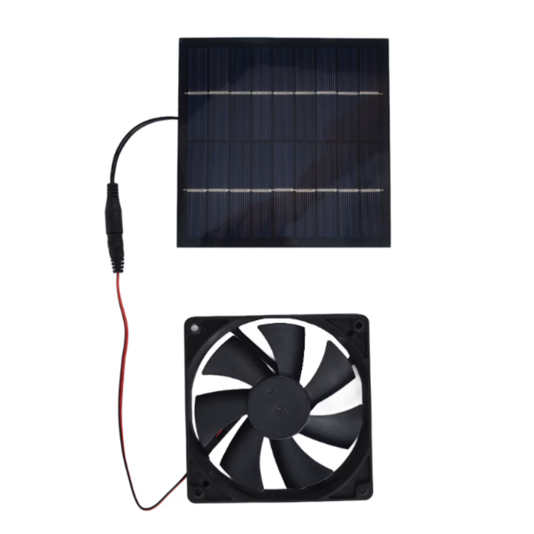 Mini Ventilator cu Panou Solar - Portabil, Ecologic, Silentios pentru Camping si Outdoor