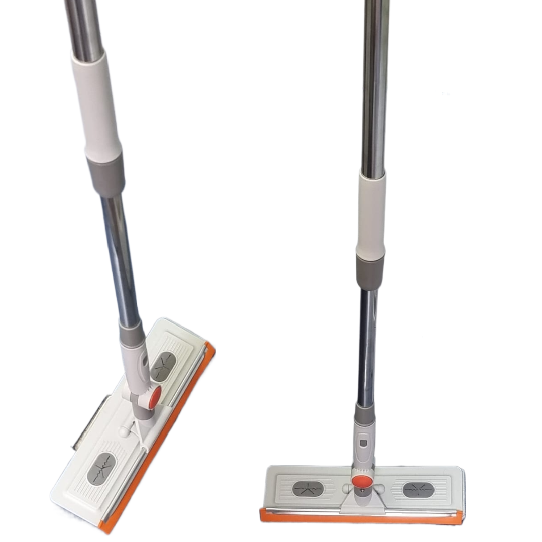 Mop Multifunctional cu Microfibra si Racleta Silicon - Rotire 180° si Maner Telescopic - 7