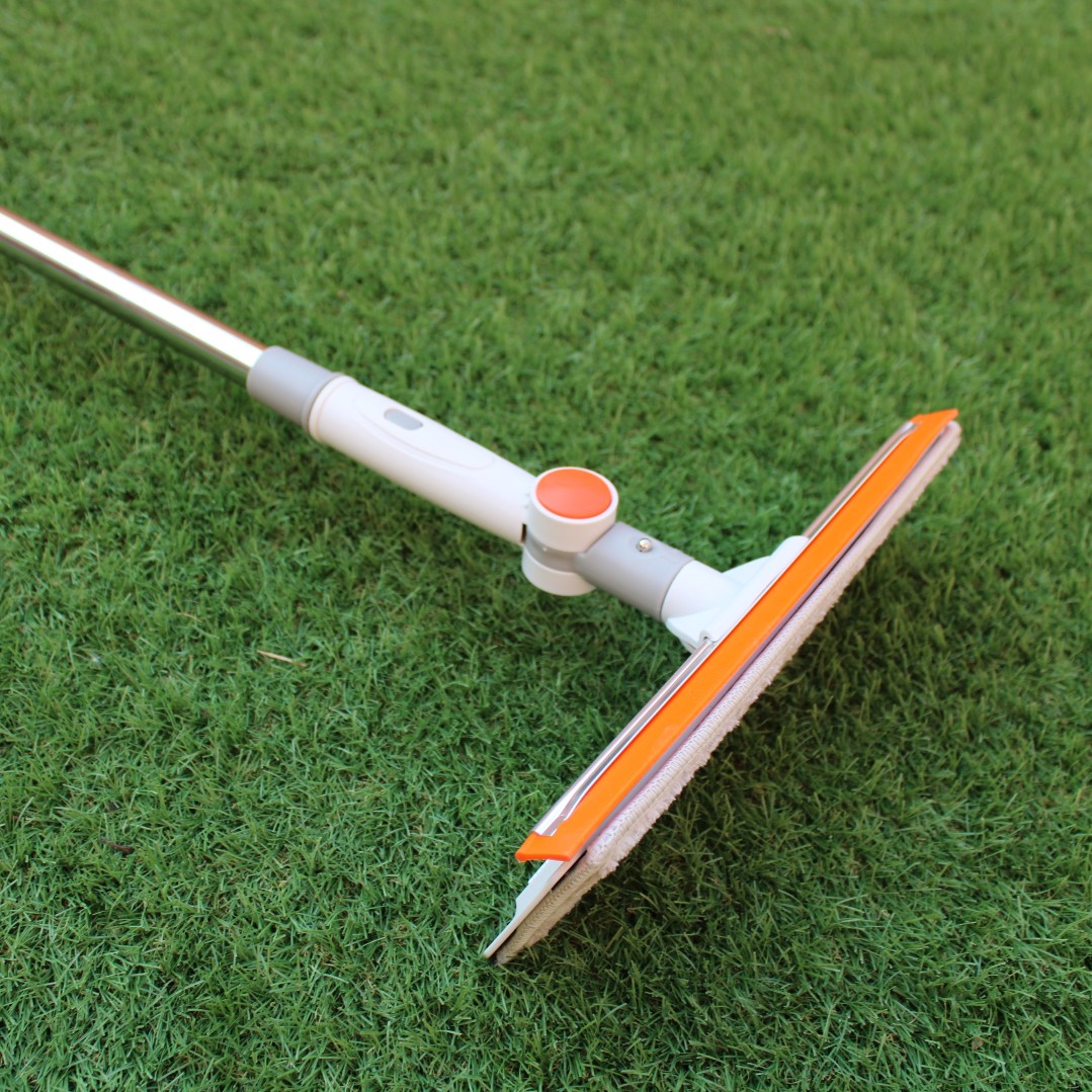 Mop Multifunctional cu Microfibra si Racleta Silicon - Rotire 180° si Maner Telescopic - 13