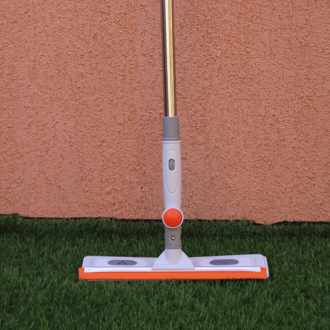 Mop Multifunctional cu Microfibra si Racleta Silicon - Rotire 180° si Maner Telescopic - 14