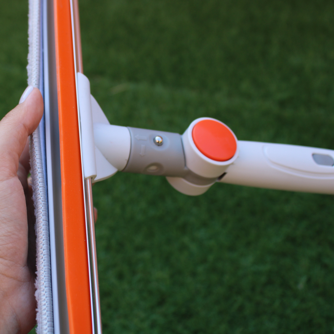 Mop Multifunctional cu Microfibra si Racleta Silicon - Rotire 180° si Maner Telescopic - 16