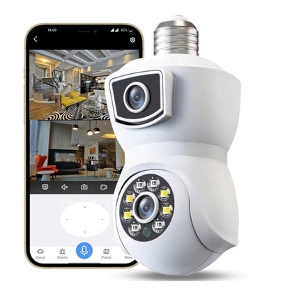 Camera de Supraveghere Inteligenta cu Bec E27, Rotatie 360°, Viziune Nocturna Color si Audio Bidirectional - 6