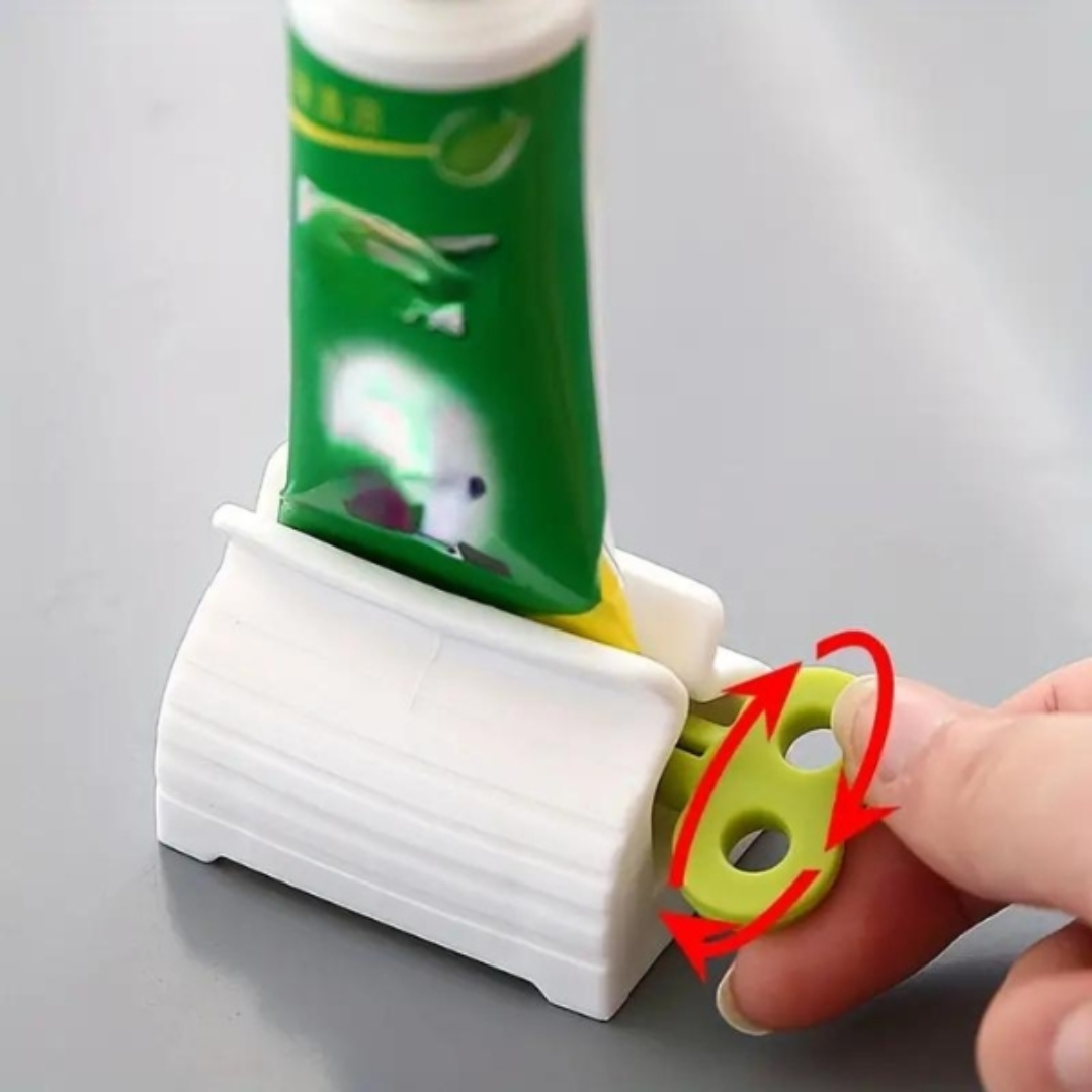 Set 3 Dispozitive Presare cu Role pentru Pasta de Dinti si Creme - Cu Maner Rotativ