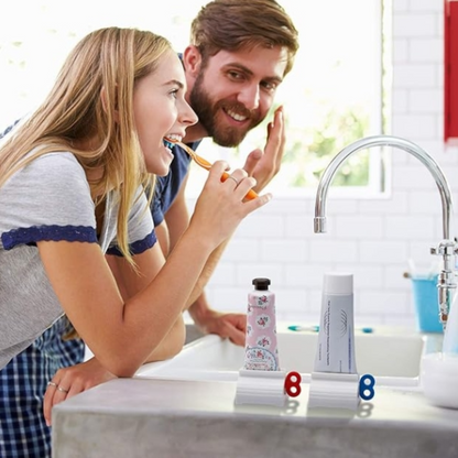Set 3 Dispozitive Presare cu Role pentru Pasta de Dinti si Creme - Cu Maner Rotativ