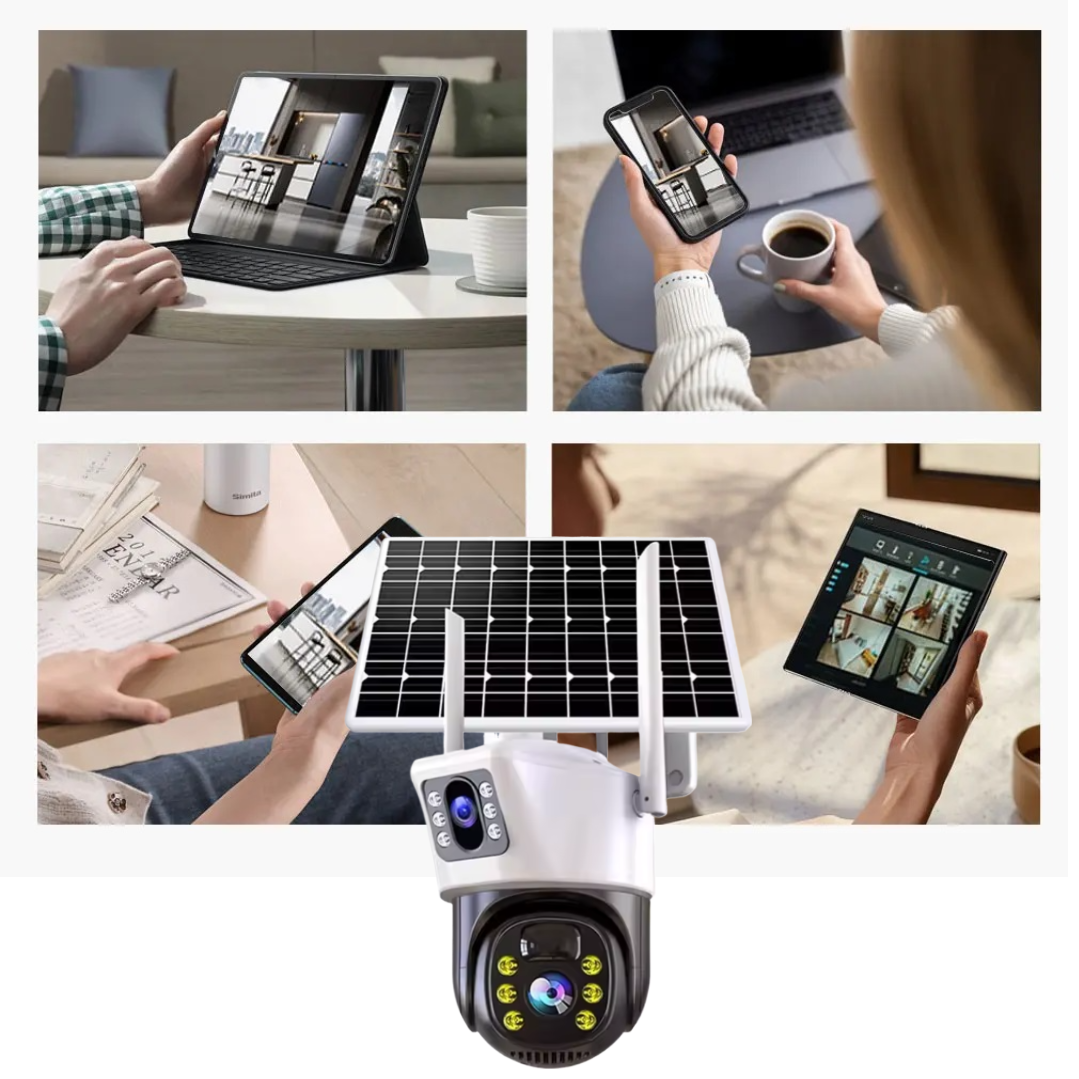Camera de Supraveghere IP Smart WiFi cu Lentila Duala si IR - Alarma Miscare si Microfon - 8