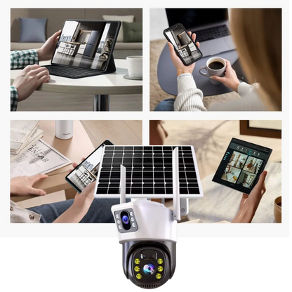 Camera de Supraveghere IP Smart WiFi cu Lentila Duala si IR - Alarma Miscare si Microfon