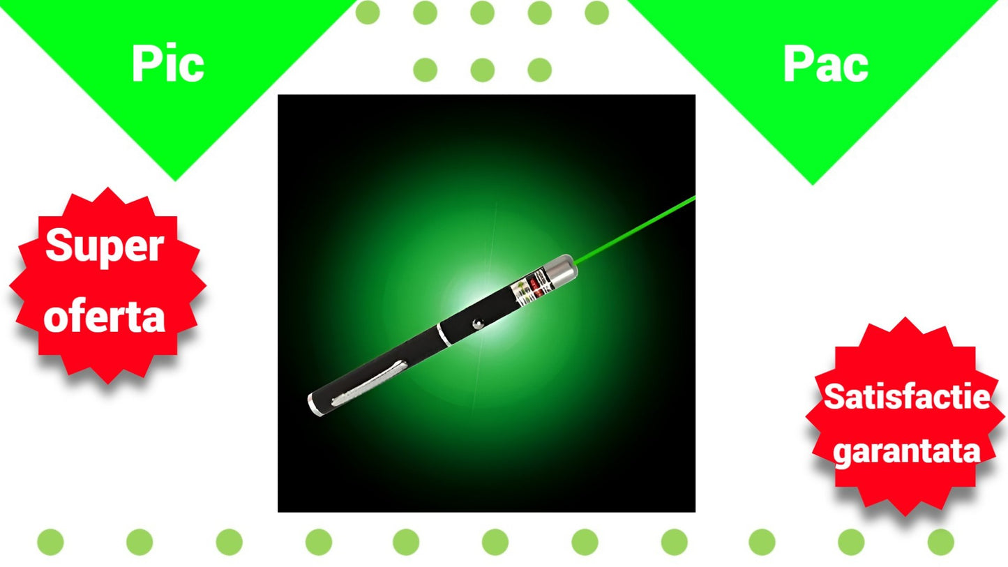 Indicator Laser Verde - Pointer Profesional pentru Prezentari si Astronomie