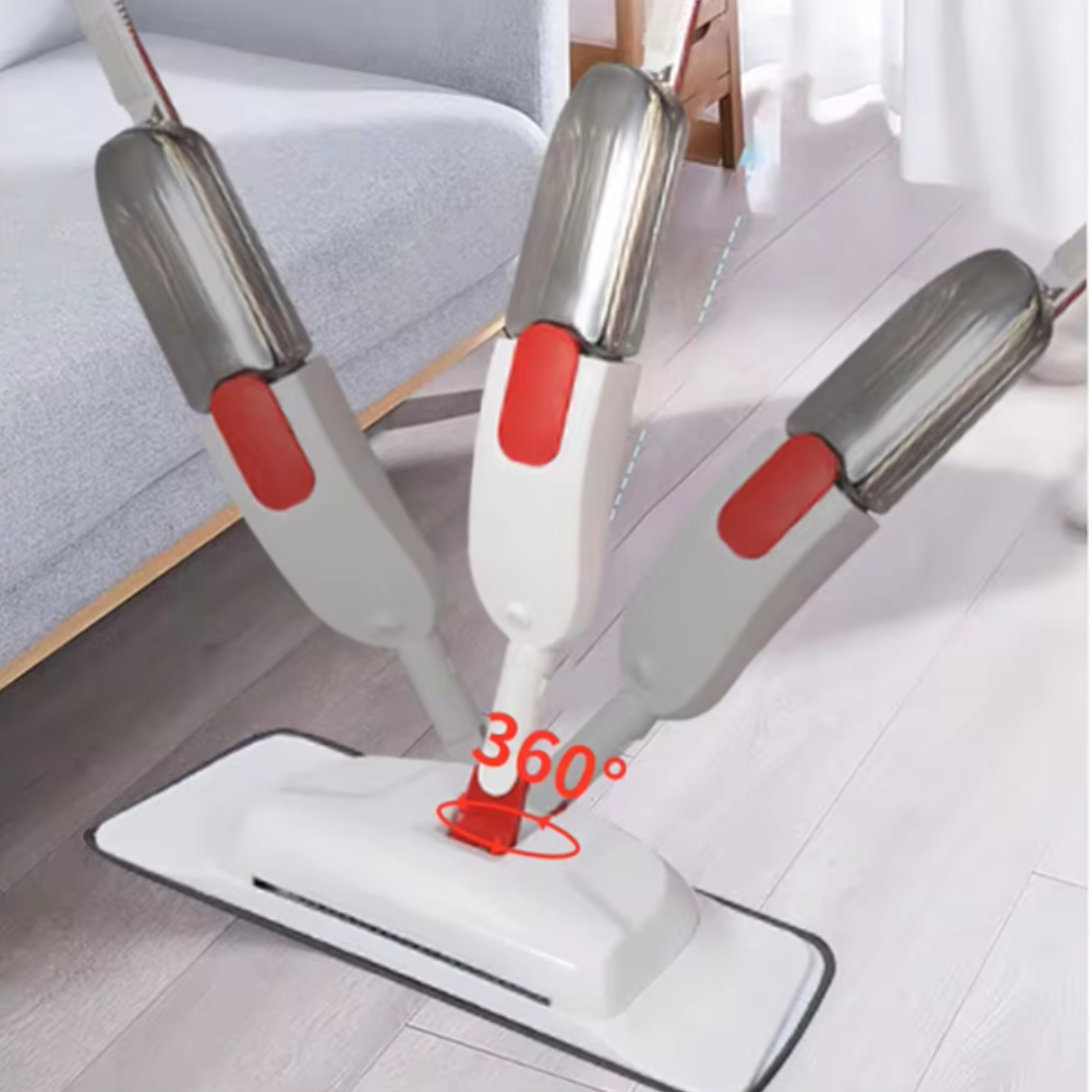 Mop Spray 2in1 cu Pulverizator si Perie Rotativa 360° - Rezervor 400ml - 10