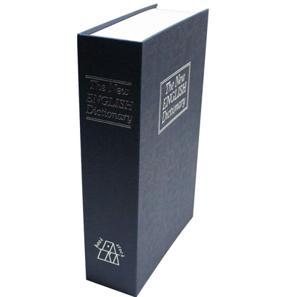 Seif camuflat tip dictionar englez cu cheie - 180x115x55mm - Securitate discreta pentru obiecte valoroase