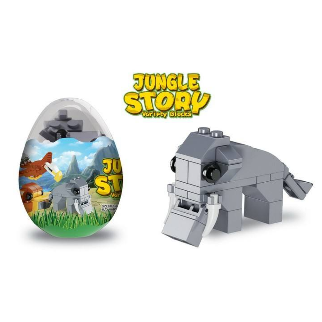 Set 12 Oua cu Surprize Animale din Jungla - Jucarie Educativa pentru Copii 3+ Ani