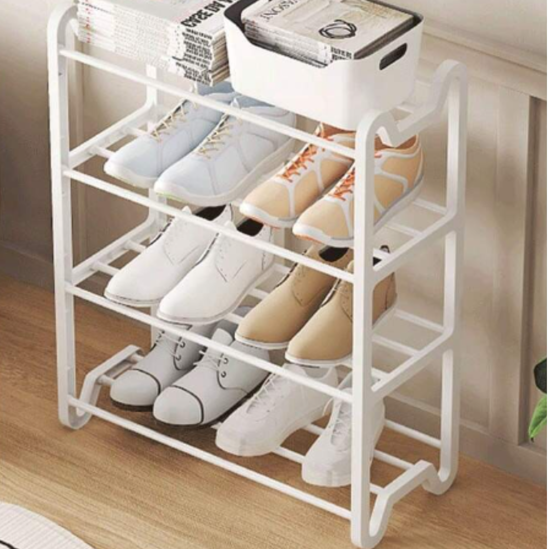 Raft organizator incaltaminte 4 etajere - Suport pantofi depozitare economisire spatiu