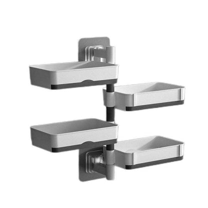 Raft organizator baie cu 3 polite - Suport depozitare multifunctional deasupra WC