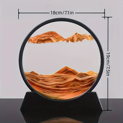 Decoratiune Clepsidra cu Nisip in Miscare - Arta Relaxanta pentru Casa si Birou